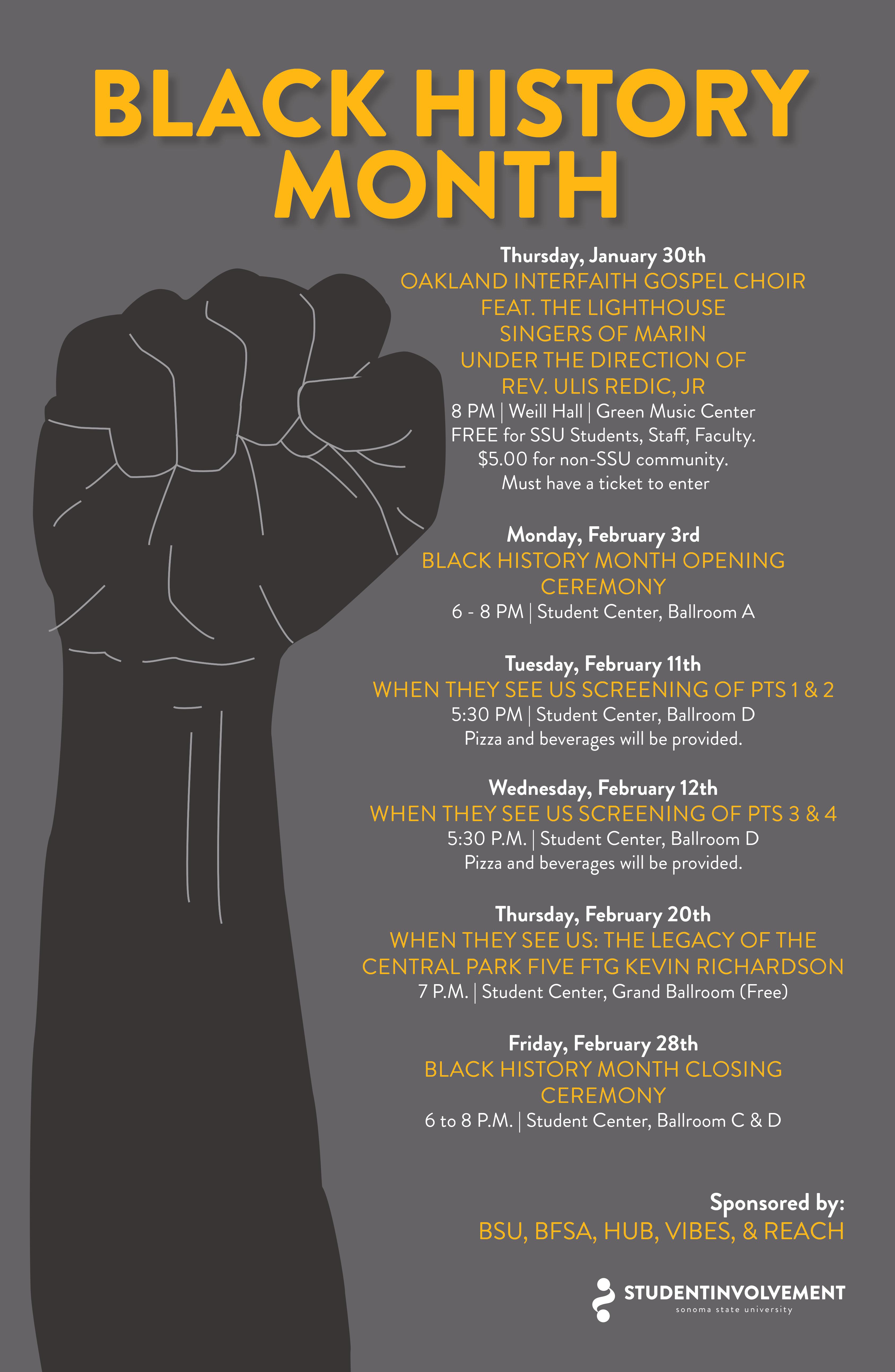 Black History Month info graphic poster 