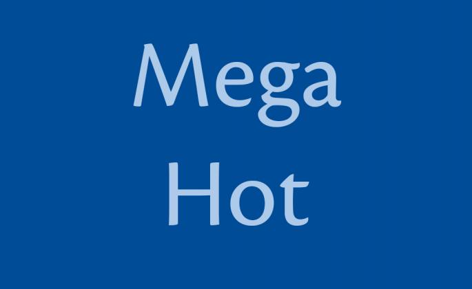 Text that reads 'Mega Hot'