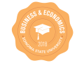 School of Business and Economics 2018 Commencement badge