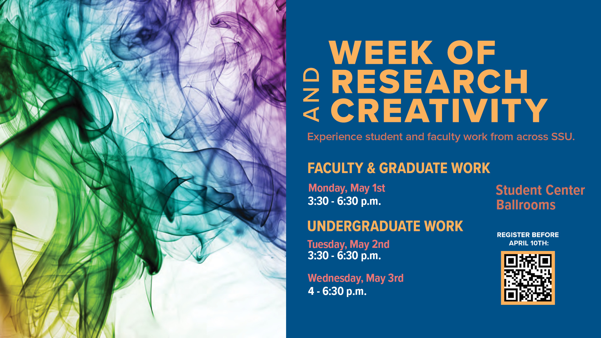 Week of Research and Creativity Event Flyer