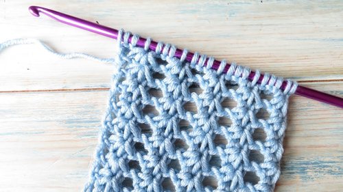 Crocheted yarn 