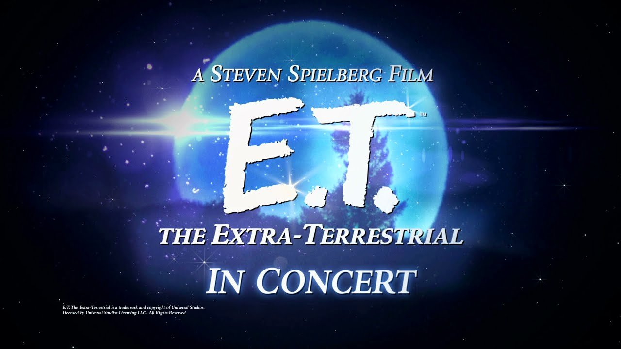 The poster art for 'E.T. The Extra-Terrestrial In Concert'