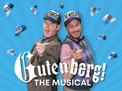 The play poster for Gutenberg the Musical