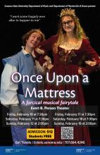 The poster for the musical 'Once Upon A Mattress'