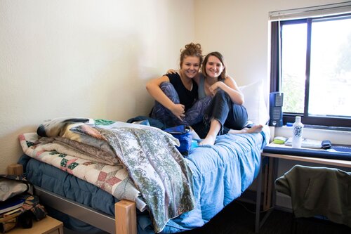 Siblings in a dorm 