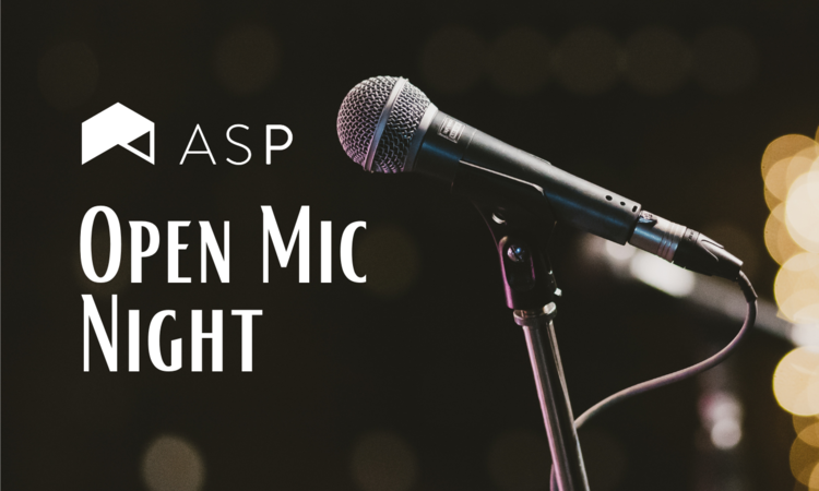 Flyer for SSU ASP Open Mic Night