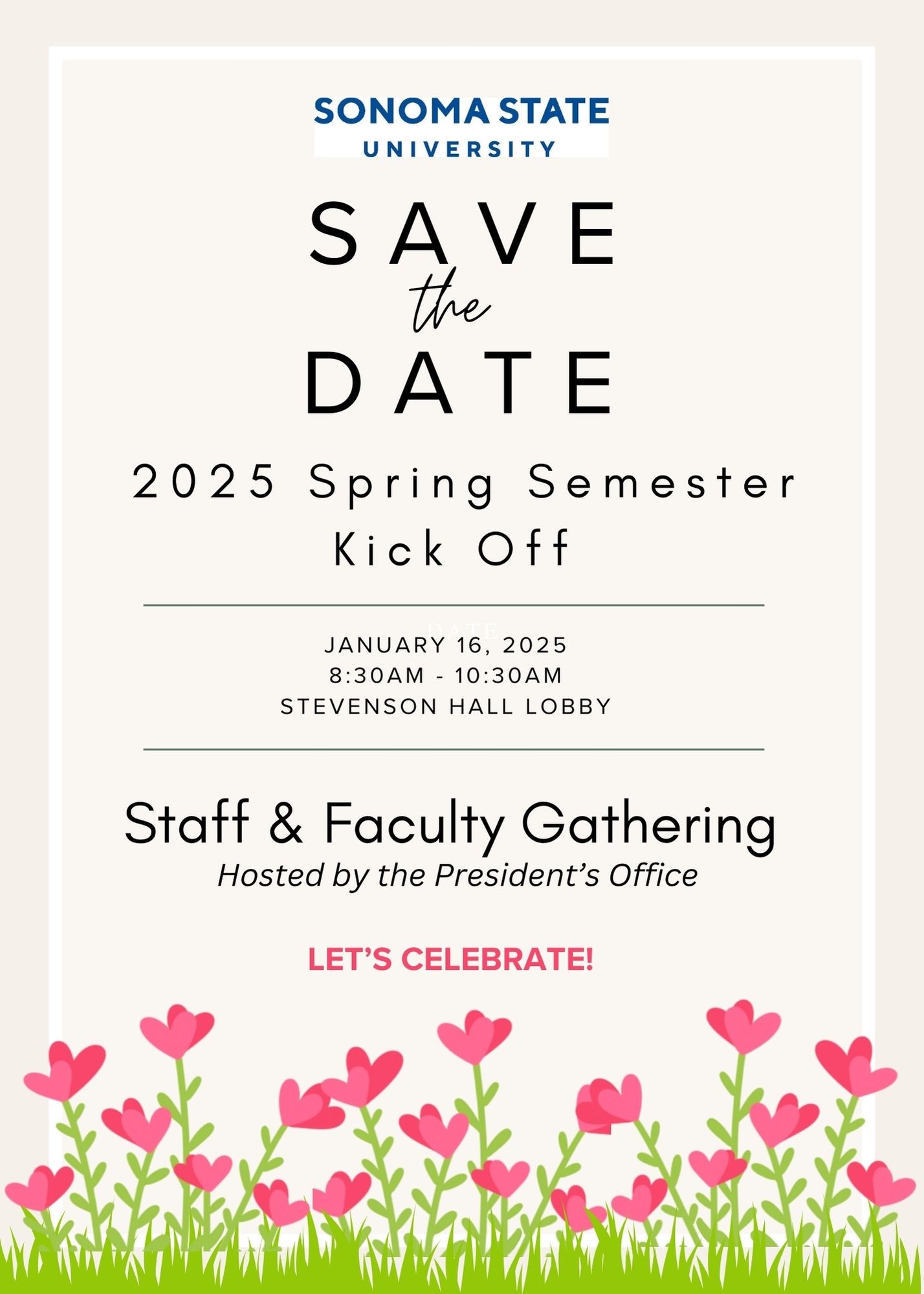 Staff & Faculty Gathering flyer