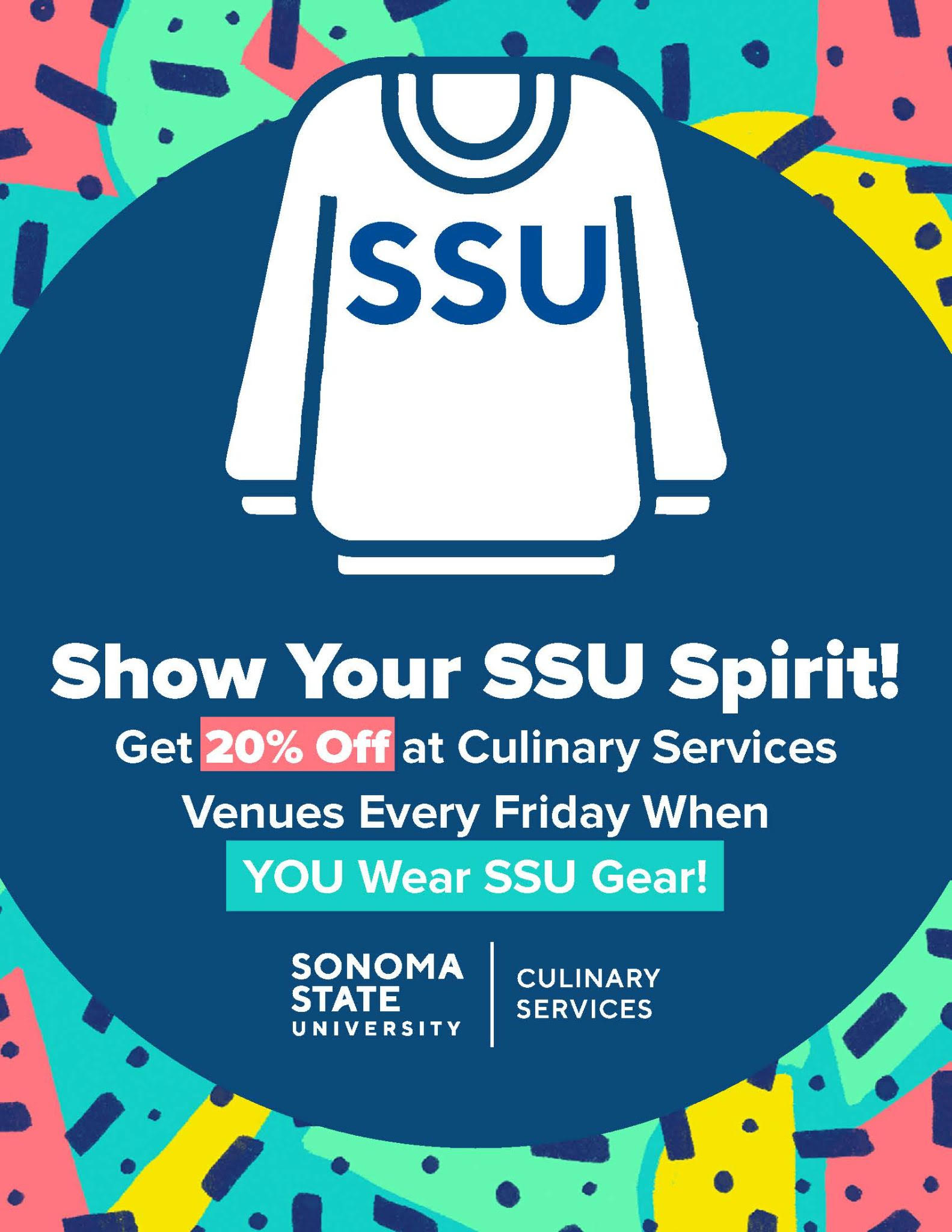 Event flyer for 'Show Your SSU Spirit Event Flyer'