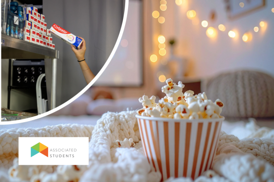 Hunger and Homelessness Awareness Popcorn Bucket and Dental Hygeine Product