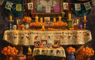 Dia de los Muertos altar