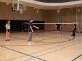 Students playing Badminton inside the Campus Recreation Center