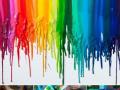 Melted crayon art canvas 