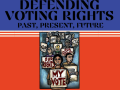 The flyer for Defending Voting Rights 