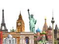 Famous monuments from around the world 