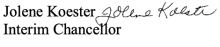 Jolene Koester's Signature