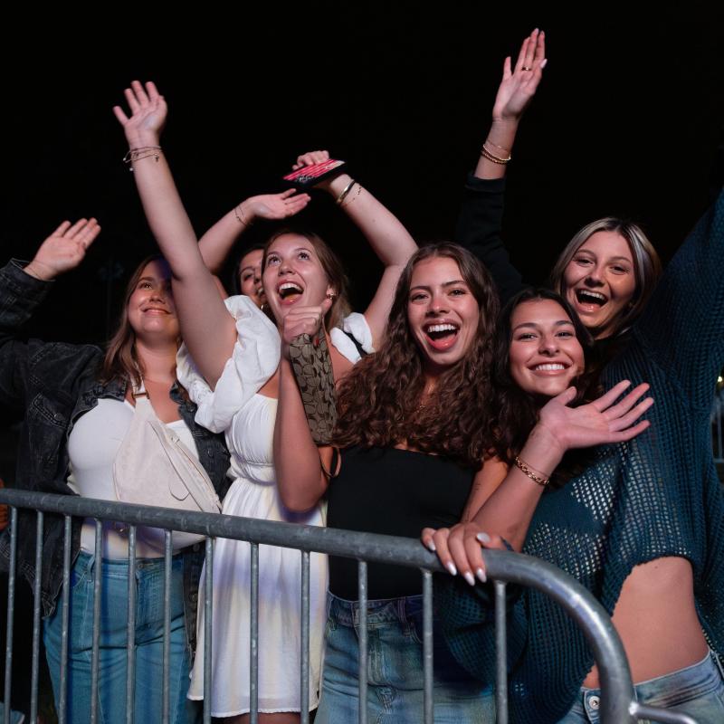 Group of students at concert at the Green Music Center