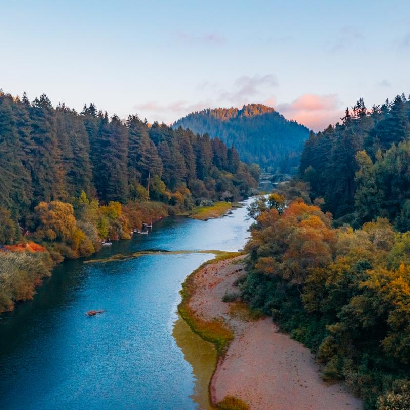Russian river in Sonoma County